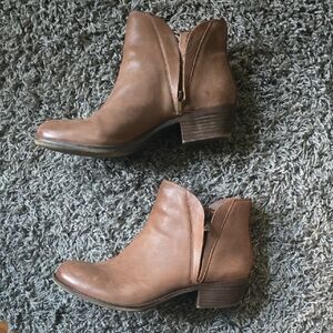 Lucky Brand Brown Ankle Booties